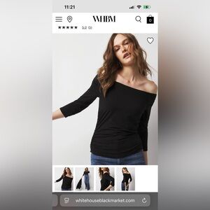 White House Black Market Off Shoulder Top